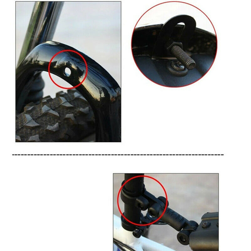 2pcs Bicycle Fender Front Rear Tire Wheel Road Mud Guard Fiber Mudguard
