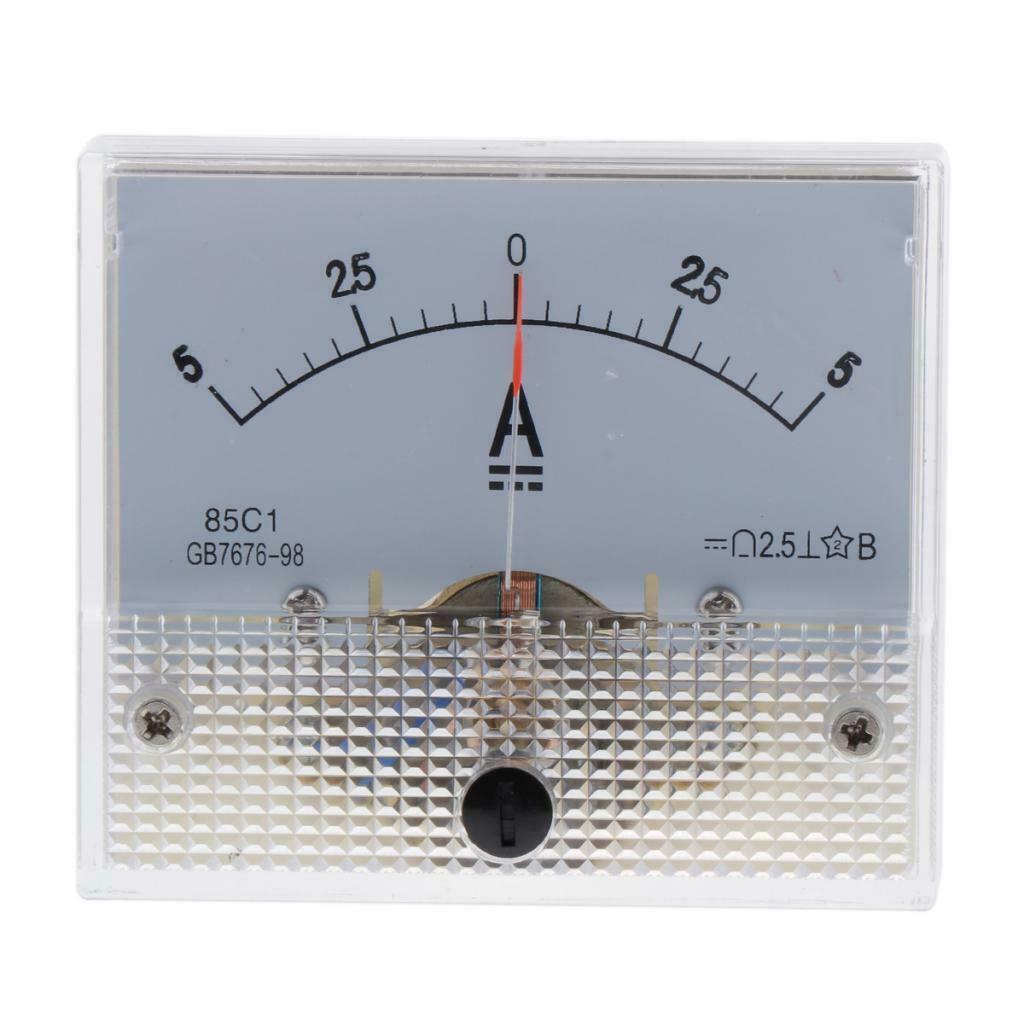 DC Amp Meter Ammeter 85C1 Meter High-quality Auto Circuit Measurement 0-5A