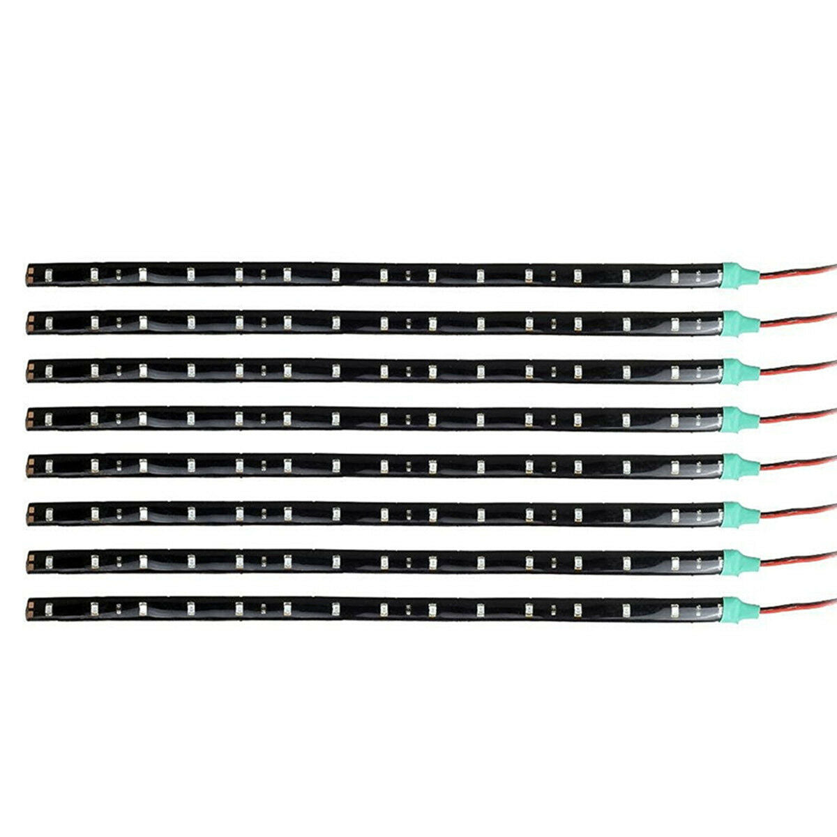 Lot8 Purple 15 LED 30CM Car Autos Grill Flexible Waterproof Light Strips SMD 12V