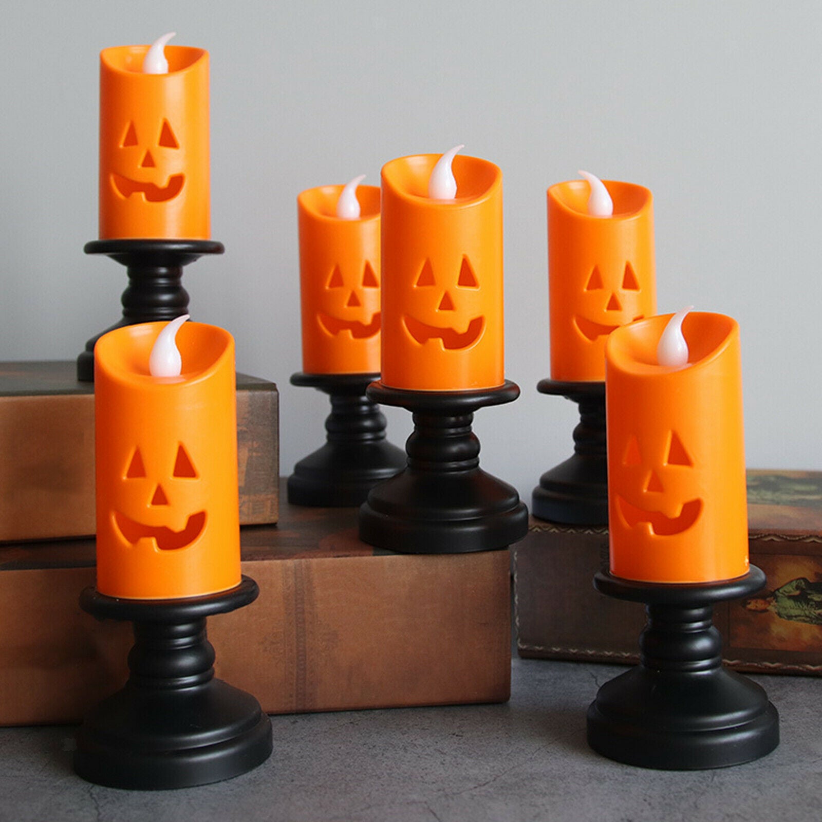 Halloween Party Ornaments LED Candle Flameless Light Props Home Decoration