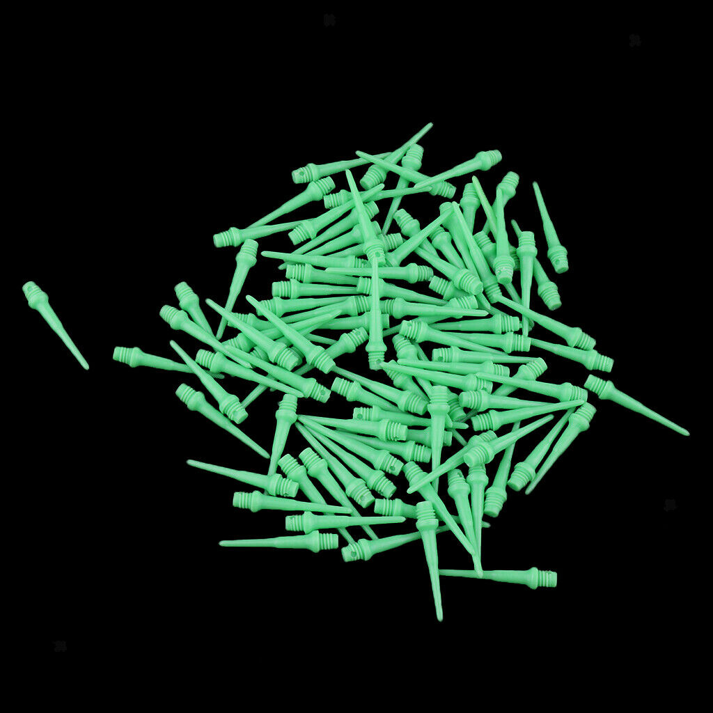 200 Pieces of Quality Tips with 2BA Thread for Soft Darts,  And Green