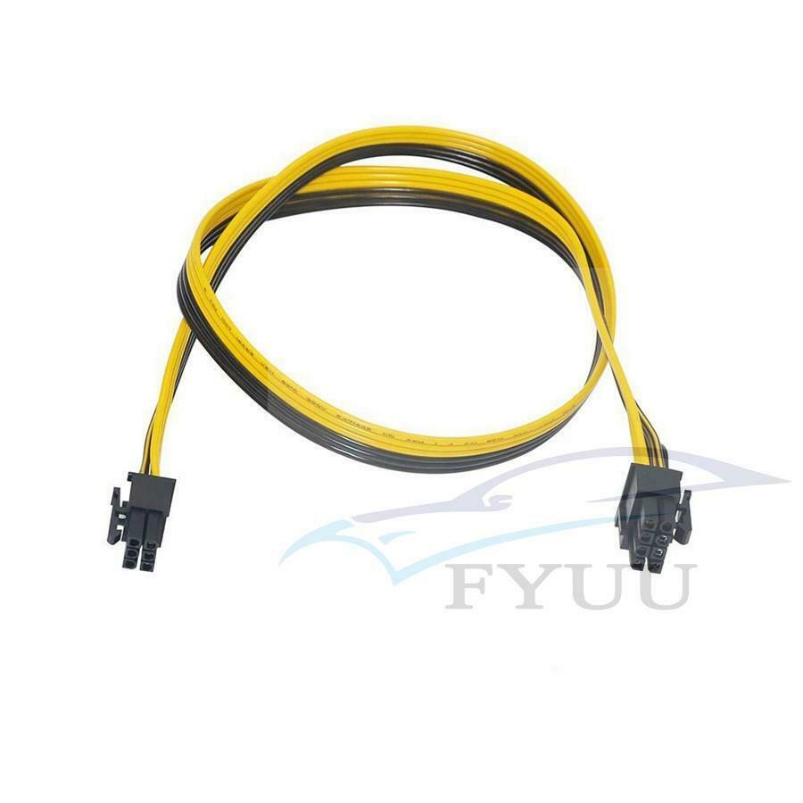 10pcs 20cm Quality 6pin to 8Pin (6+2Pin) Breakout Cable PCI-E Cable 18AWG Mining