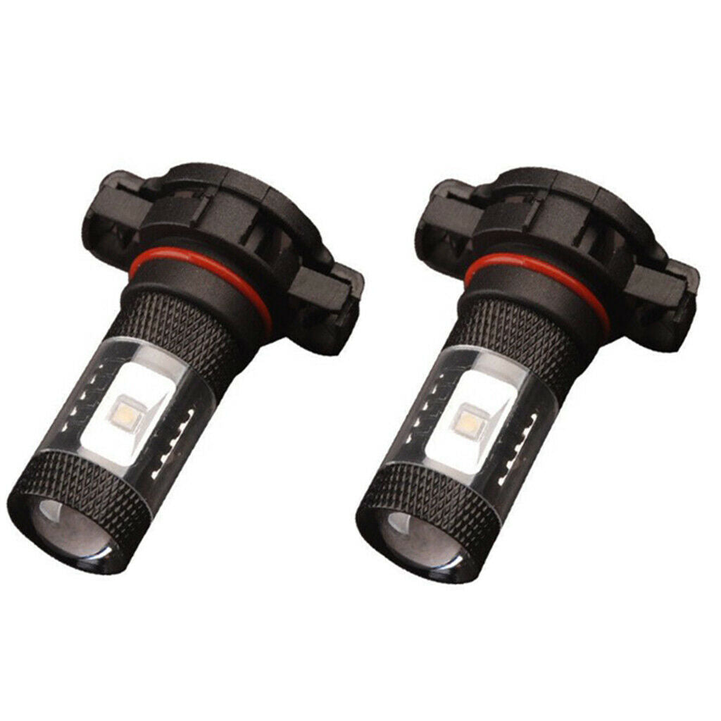 2 Pieces H16 2828 6LED 30W Car Fog Driving DRL Light Bulbs 7000K Cool White
