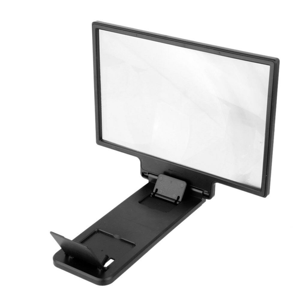 Holder Magnifier Screen Smartphone Projector Without Glass Ideal Child - Black -