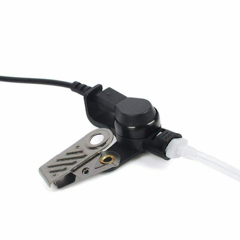 3.5mm Police Listen Only Acoustic Tube Earpiece with One Pair Medium Earmolds F8