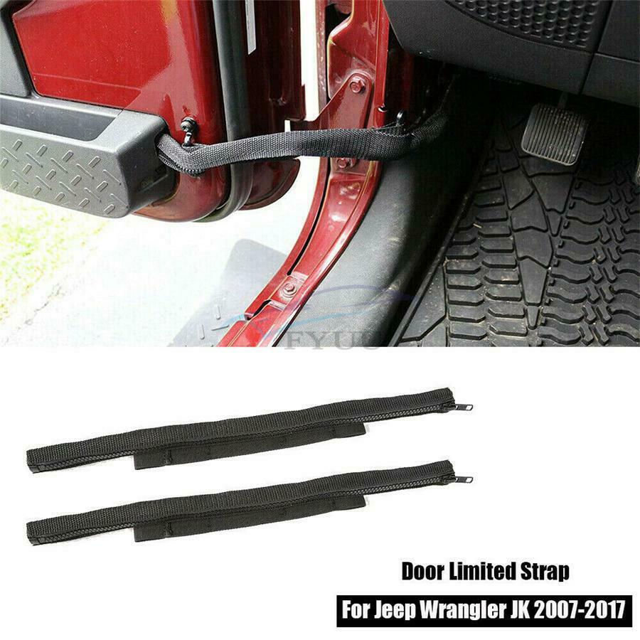 2 × Door Limiting Straps Scratch Resistant Protection Cover For Jeep Wrangler JK