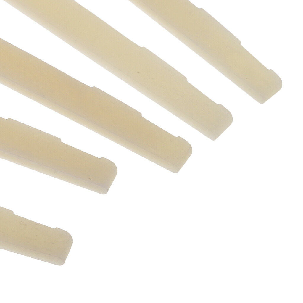 5x guitar bridge Ivory Saddles Cutted Bones 72x9x3mm for acoustic guitar