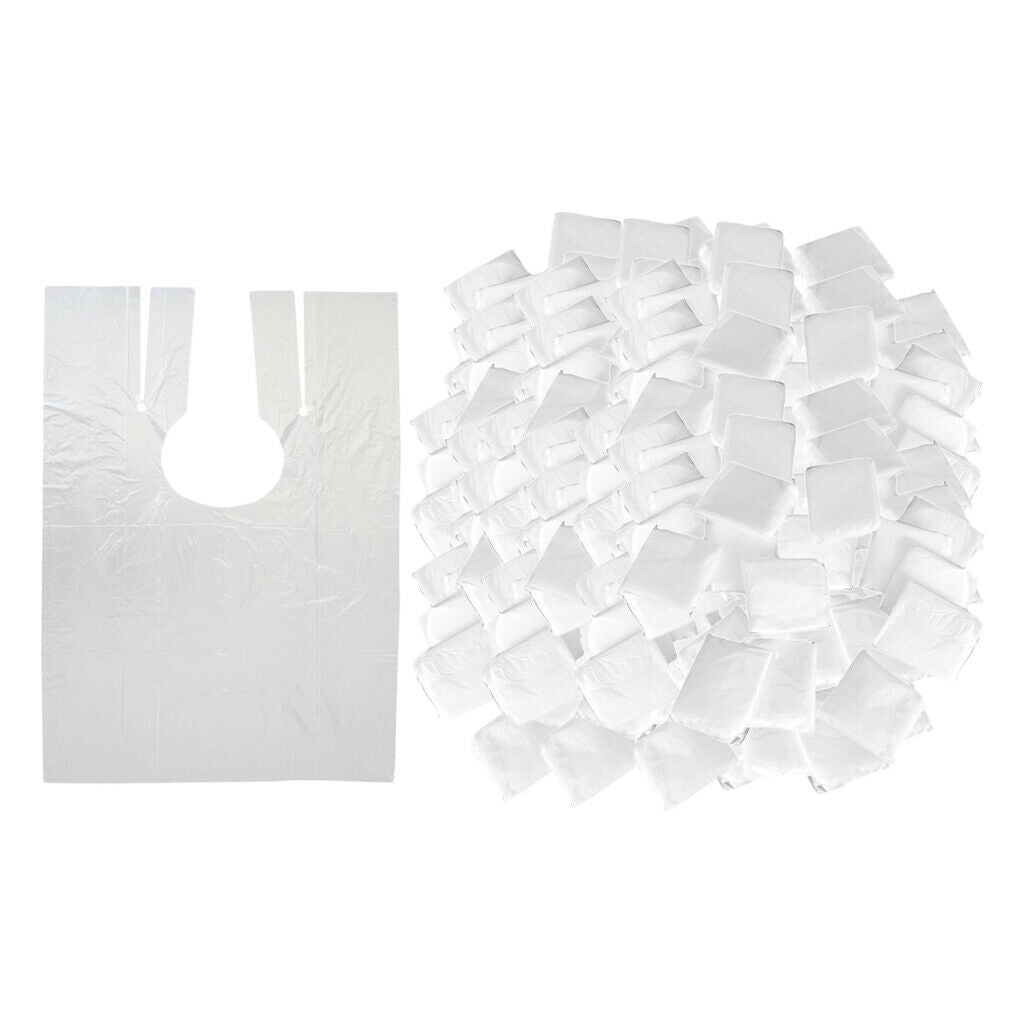 600 Pieces Disposable Hair Cutting Capes Salon Gowns Barber Cloth Aprons