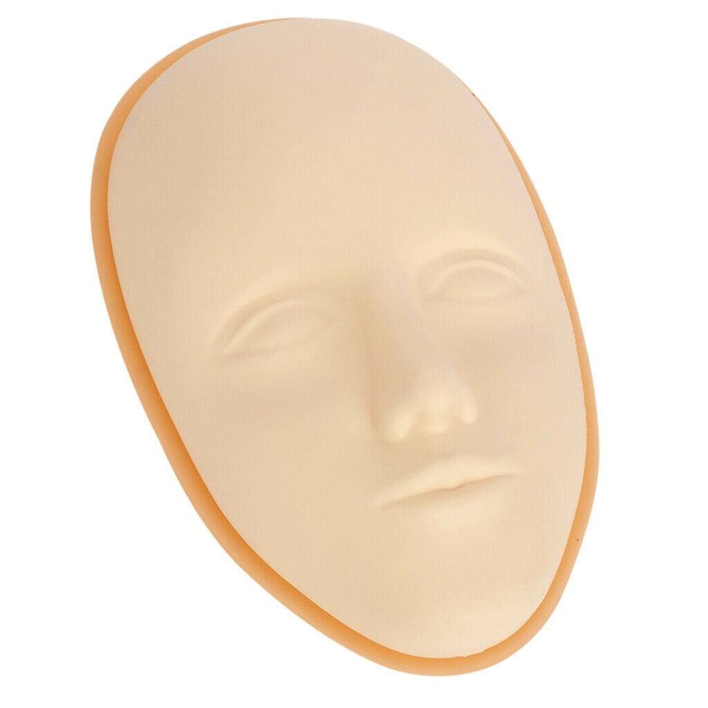 Professional silicone practice skin with support base, permanent makeup