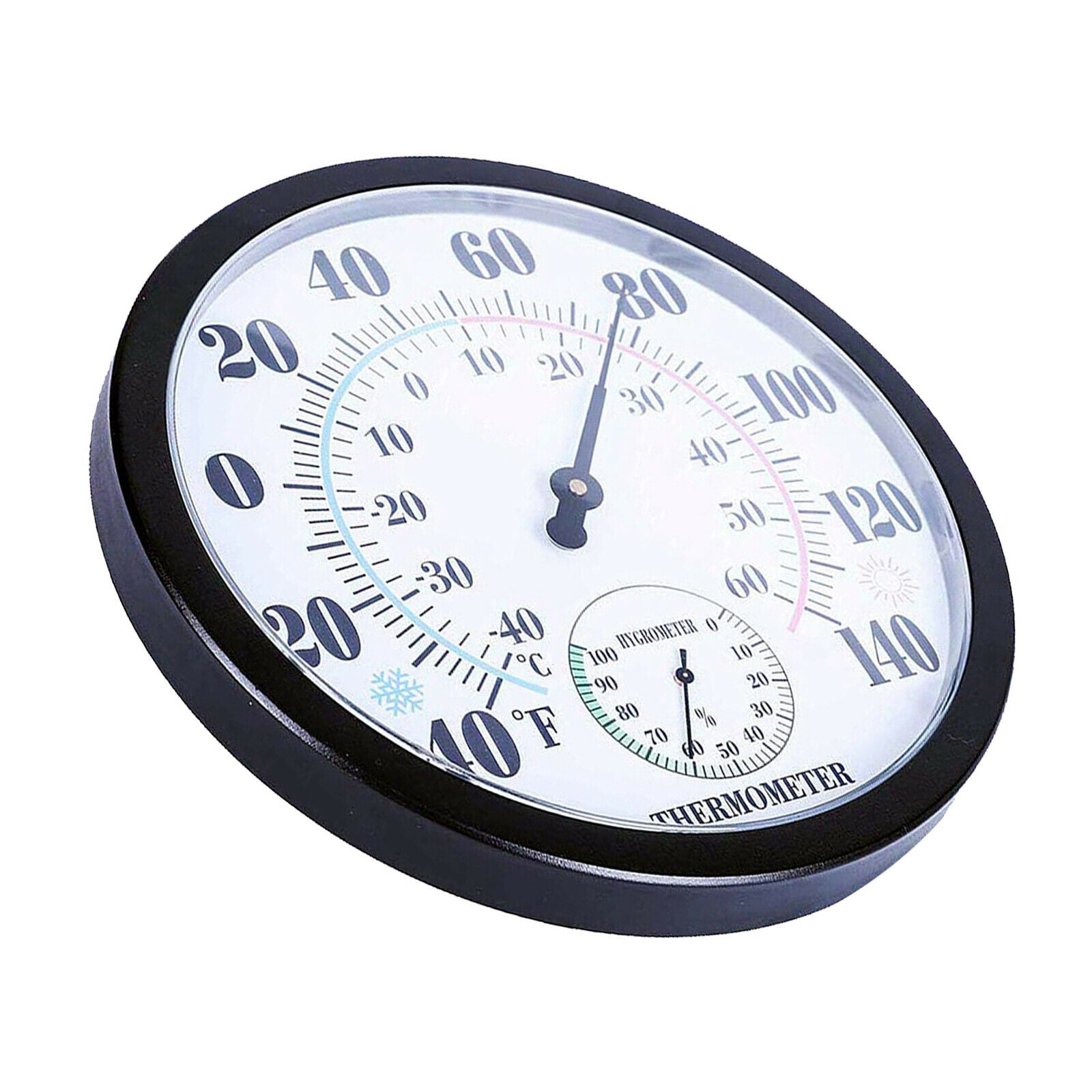 2 in 1 Large Thermometer Meter Home Warehouse Humidity Hygrometer Gauge C/F