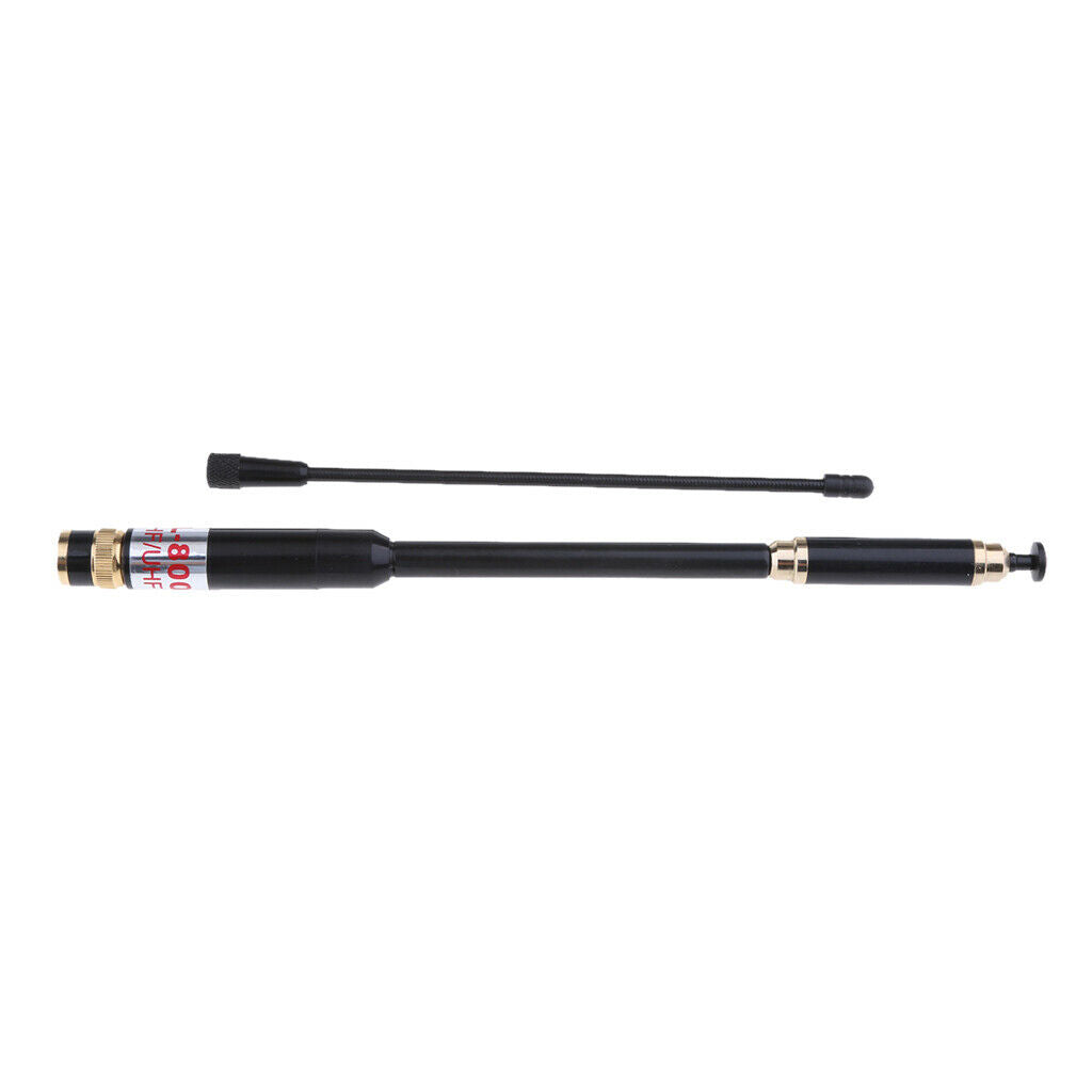 AL-800 Telescopic Dual Band Amateur Ham Radio & Scanner Antenna BNC Connector -