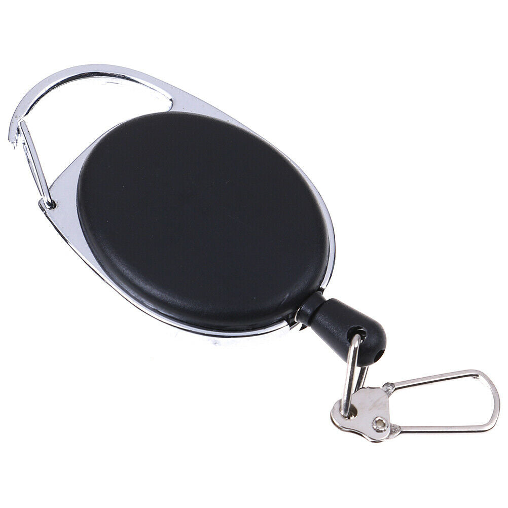 1 Pcs Recoil extendable key chain ring clip pull keyring retrac.l8
