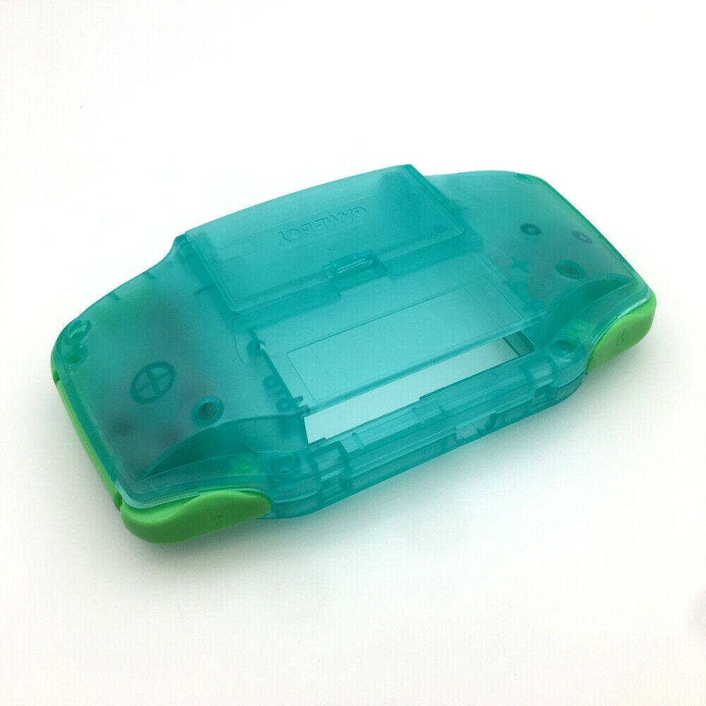 Luminous Clear Green Pokemen GBA Housing Case cover For Game Boy Advance Console