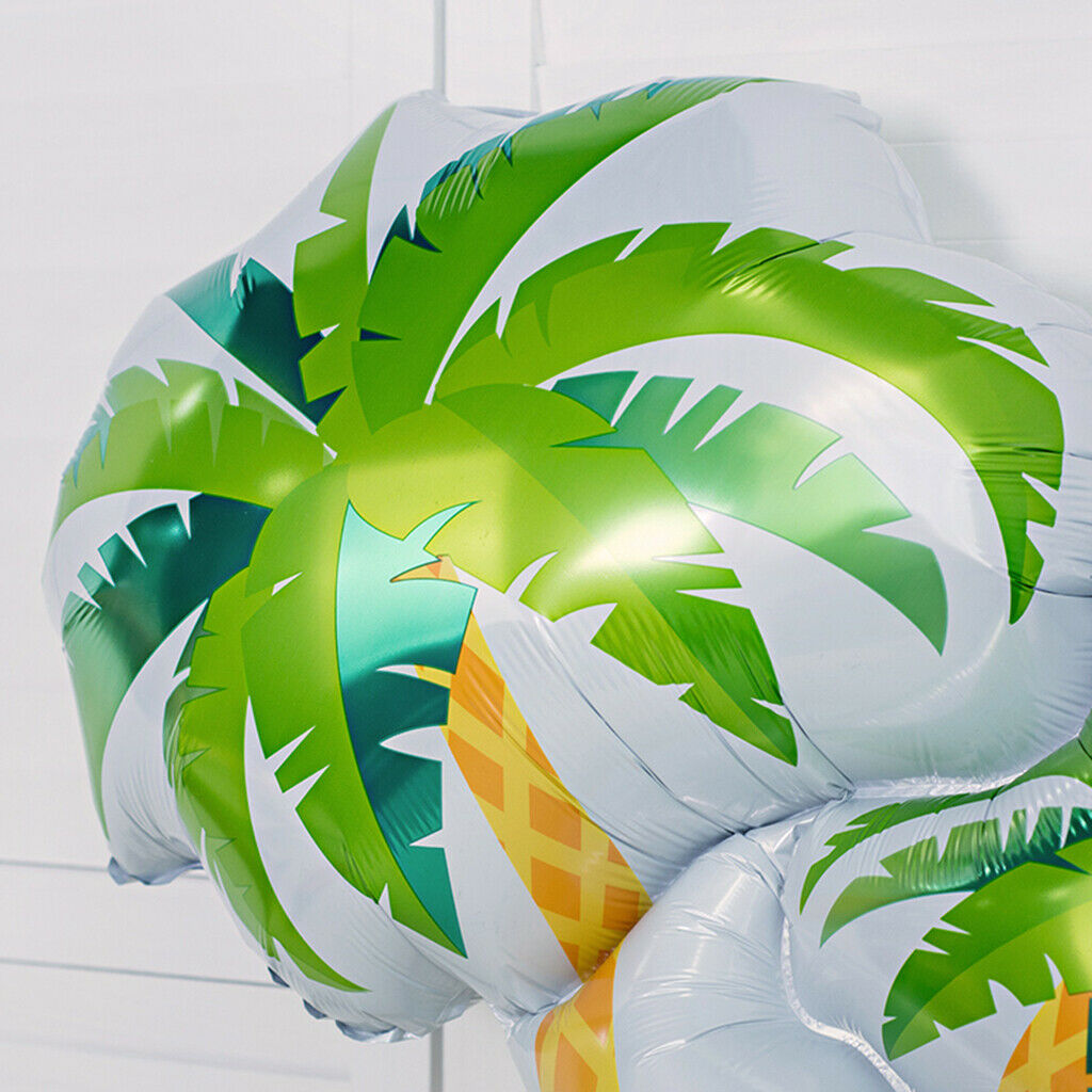 Palm Tree Balloon Aluminum Foil Balloon Hawaiian Tropical Summer Scene for