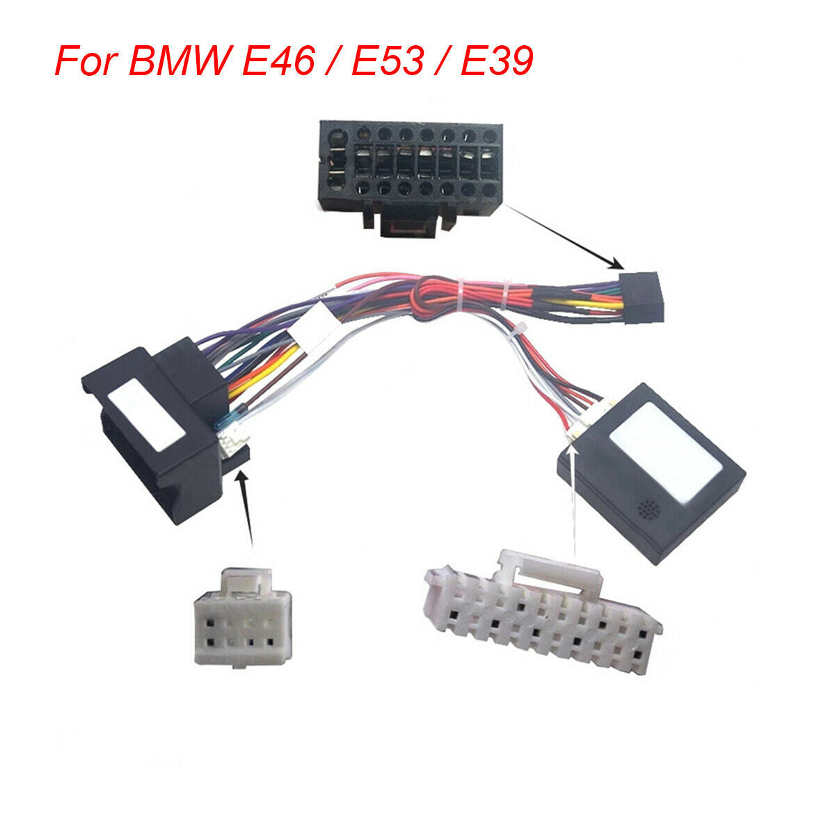 1PCS For BMW E46 / E53 / E39 16PIN Car Power Harness Android Radio Adapter