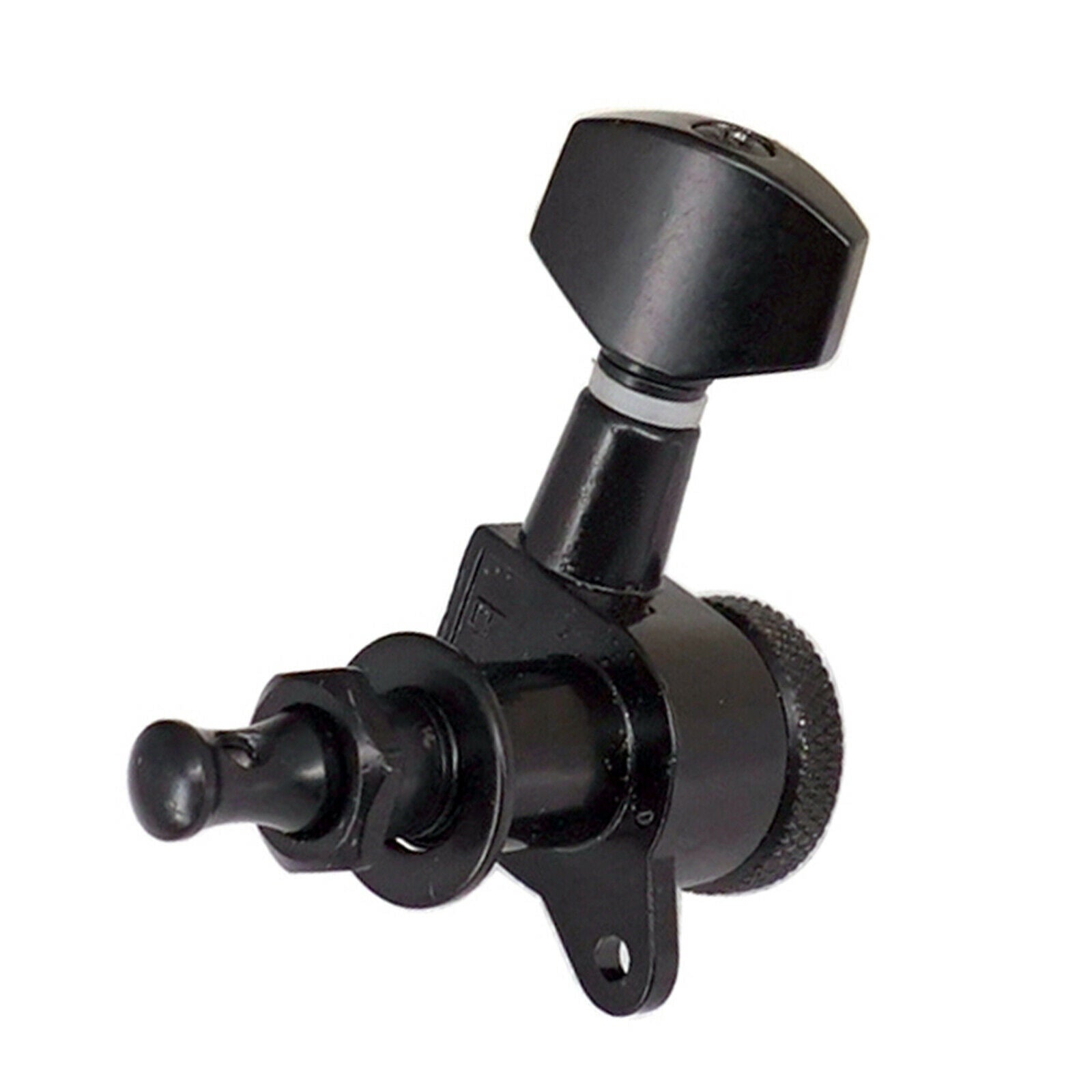 6R Right Guitar Machine Heads String Tuning Pegs Tuners Black Accessories
