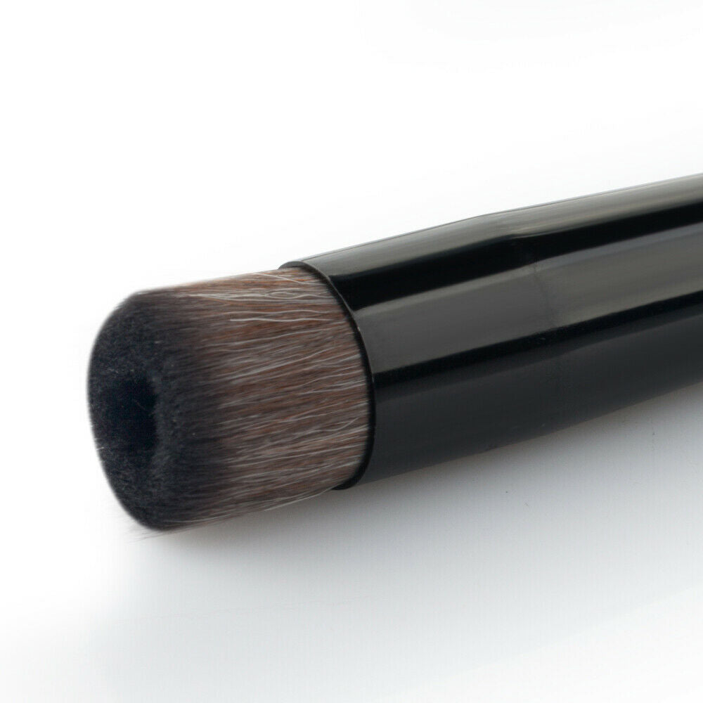 Professional Face Liquid Foundation Blend Brush Flat Concave Makeup Tool