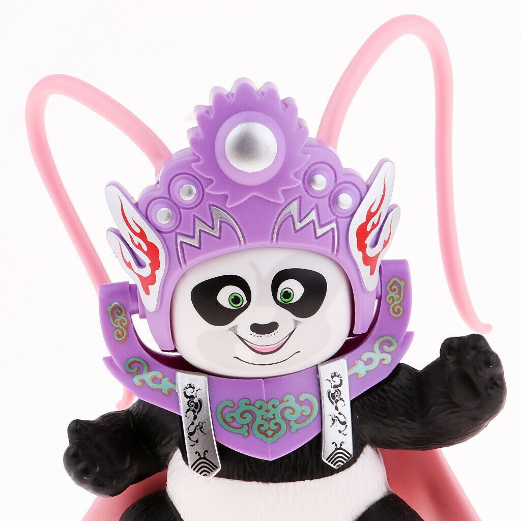 China Culture Nation Creative Chinese Opera Face Change Panda Pink
