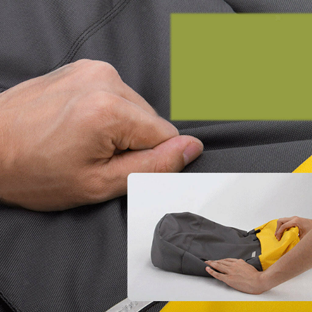 Waterproof Backpack Bag for 13 inch Notebook Laptop Gray with Yellow