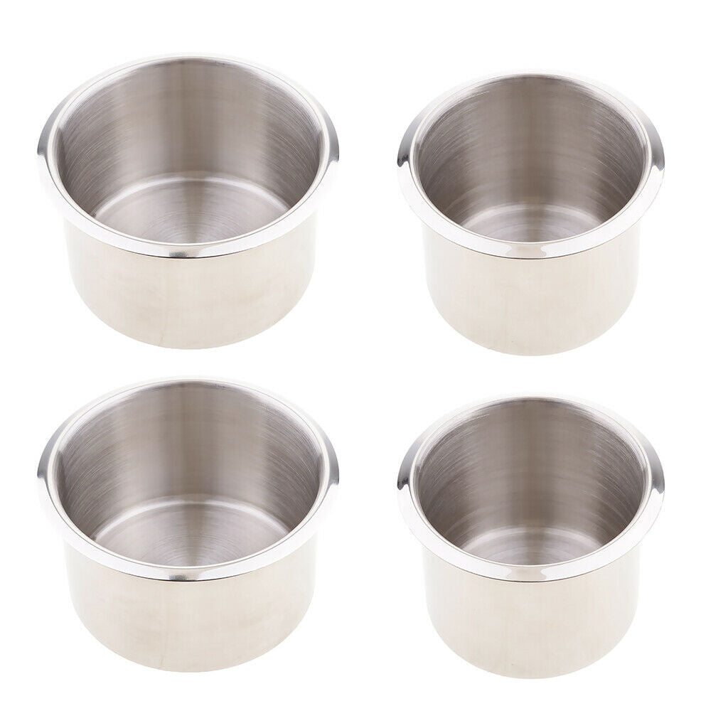4x RV Boat Trailer Drink Cup Accessories for Built-in Yachts 90mm And 68mm