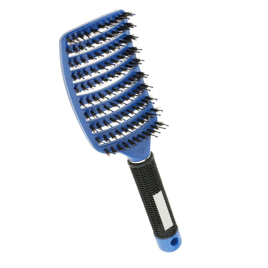 4x Comfortable Paddle Detangling Hair Brush Large Curved Vented Massager