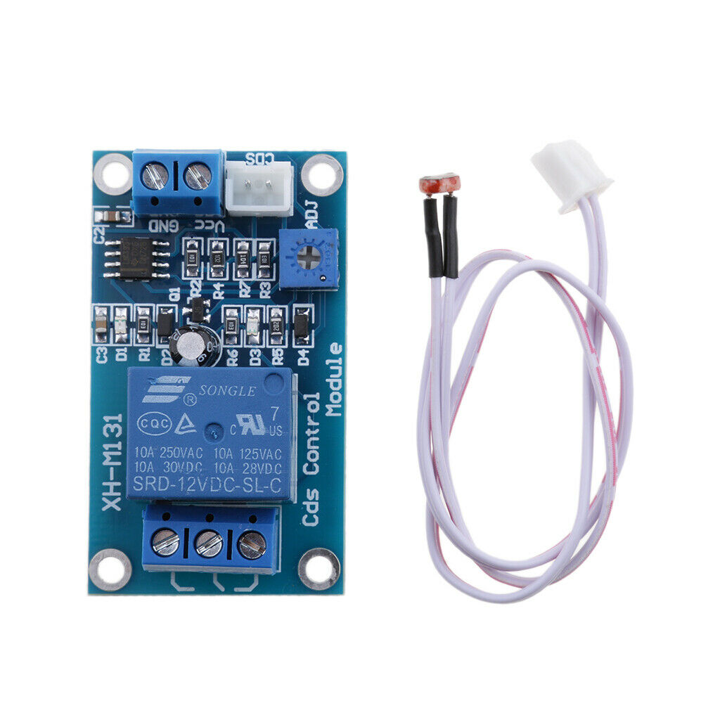 1 Pack XH-M131 Light Switch Photoresistor Relay Sensor Modules DC12V Blue