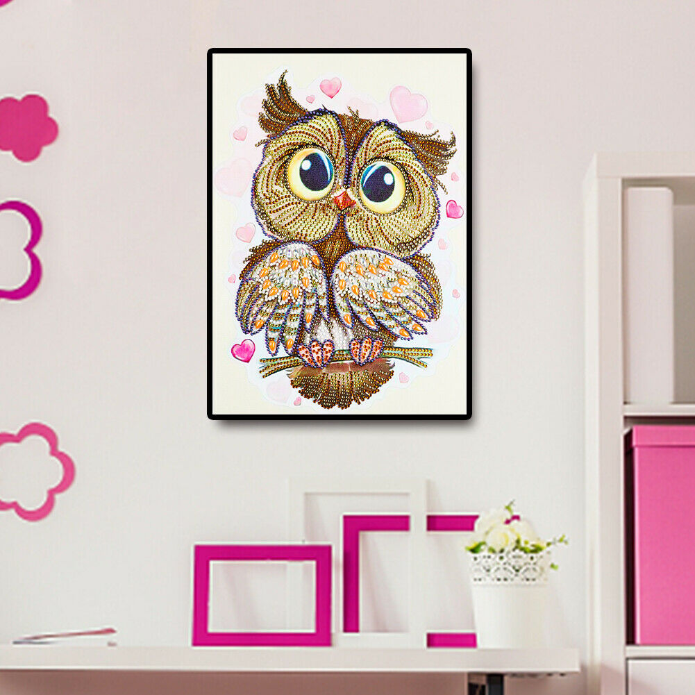 Wall Decor Craft DIY Special Shaped Drill Cute Bird Diamond Painting Mosaic @