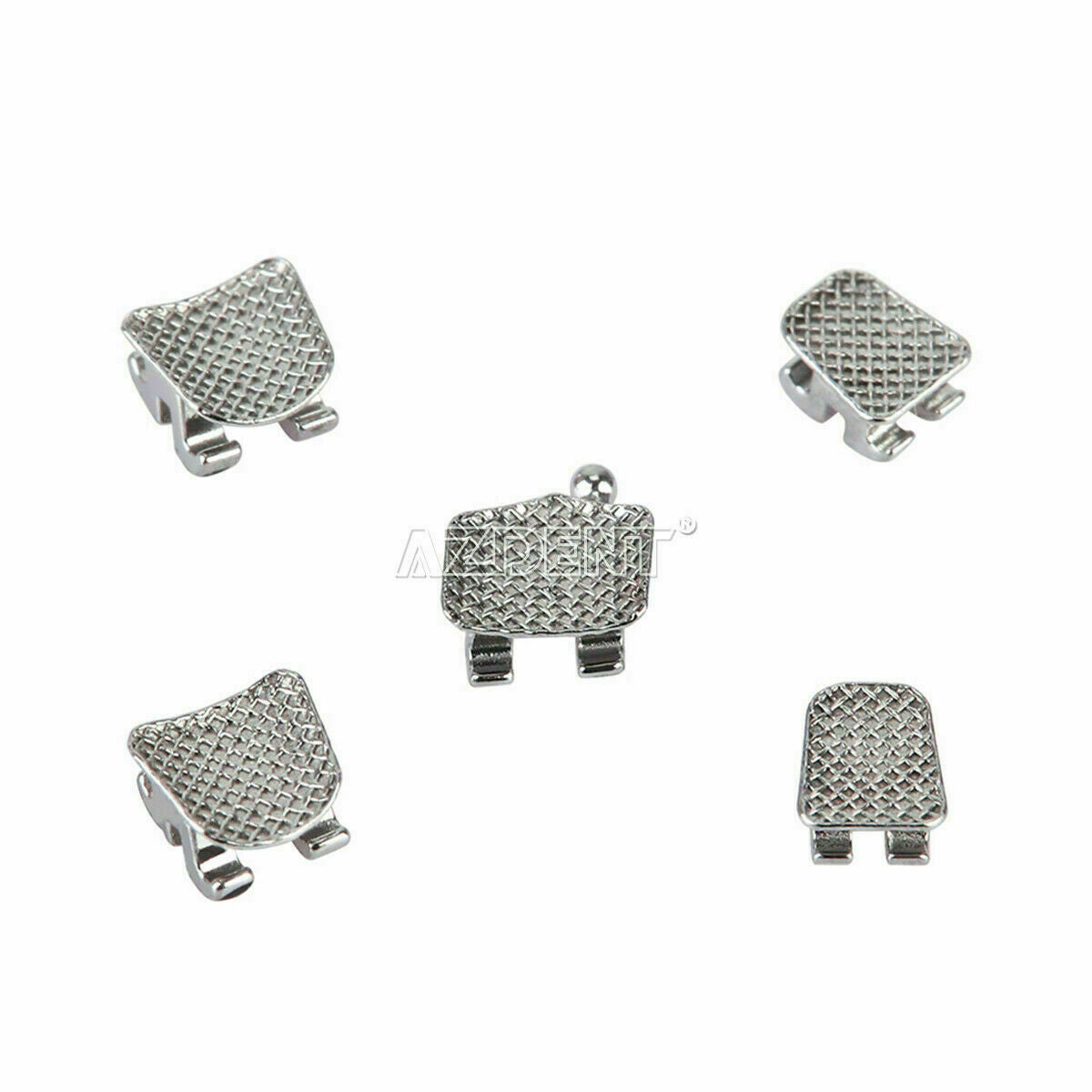 200 X AZDENT Dental Orthodontic Metal Brackets Mini Roth Slot.018 Hooks 3-4-5