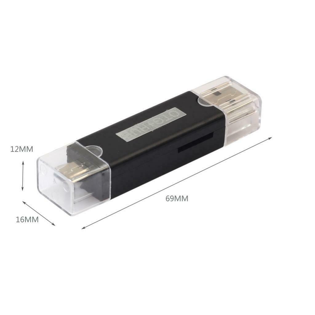 USB Memory Card For Micro USB OTG 2-Card TF Card Reader For PC