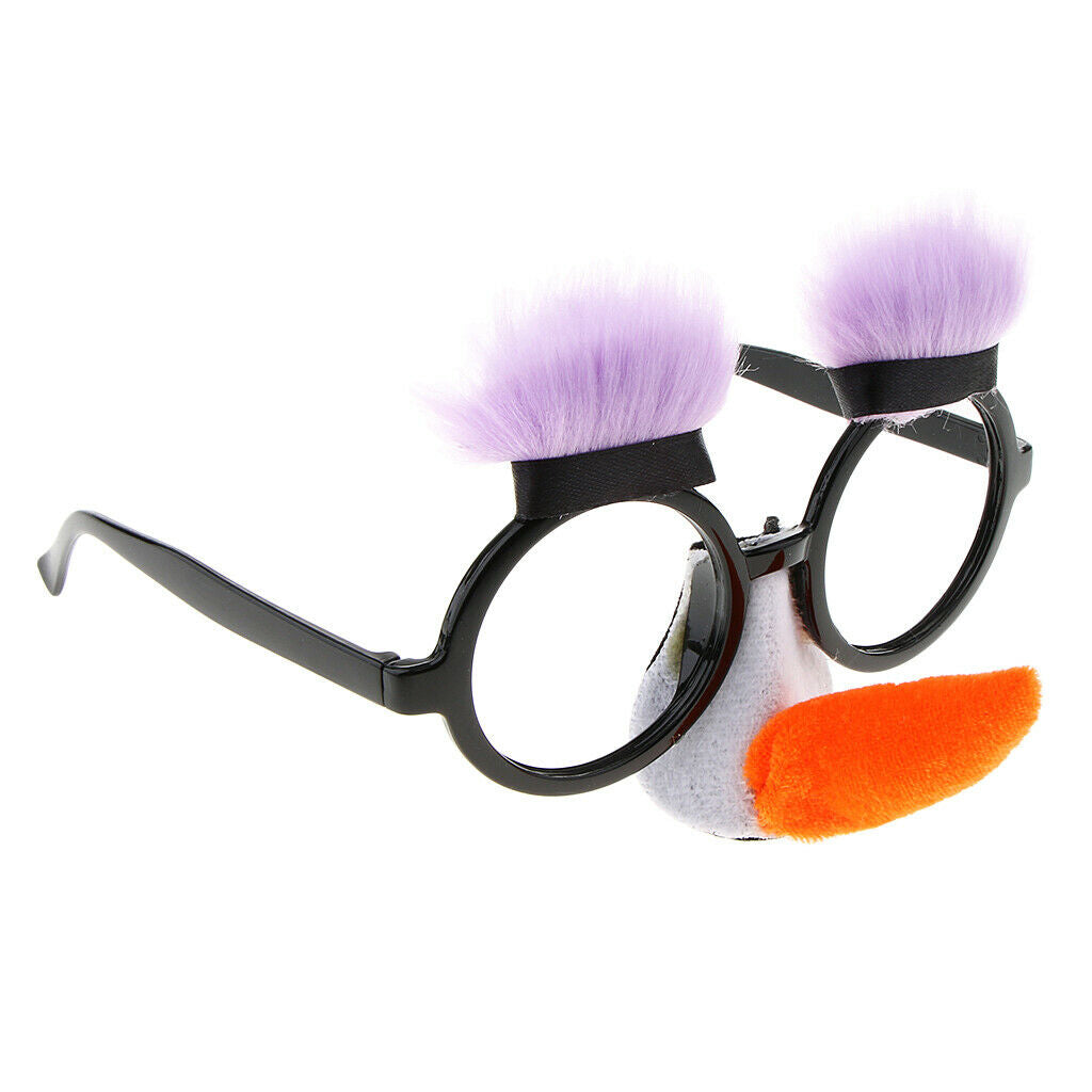 2 Pieces Funny Eyes Glasses Nose Mustache Pinocchio Party Prank Costume Prop