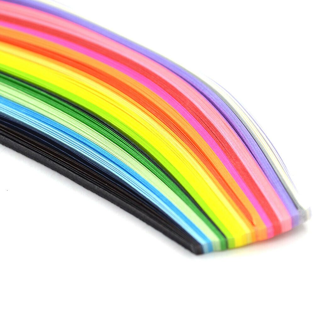 160PCS 3mm Quilling Paper Strip Origami Tool Handmade Scrapbooking DIY Art Craft