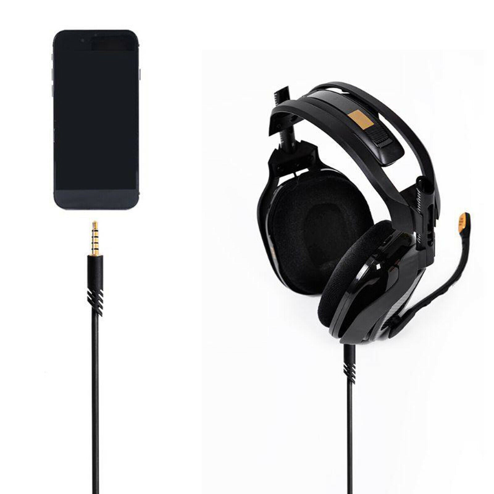 2m Earphone Audio Line Cord Cable Volume Control for Astro A10 A40 Headset