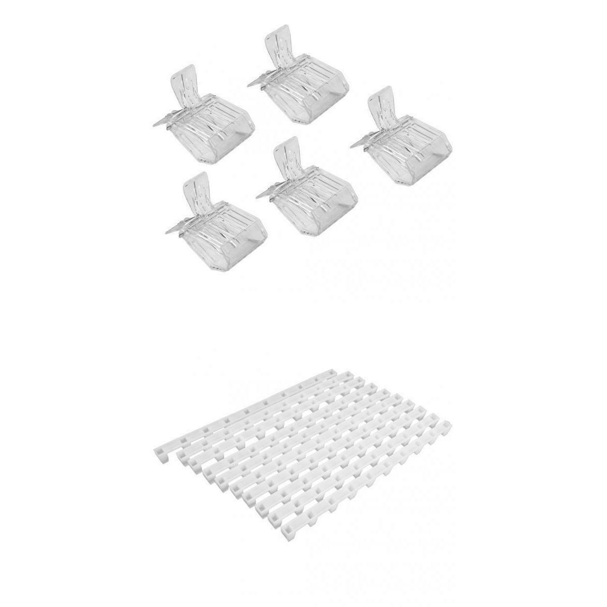 10x Beehive Frame End Spacer Beekeeping Tool+ 5pcs Bee Queen Cage Catcher Clip
