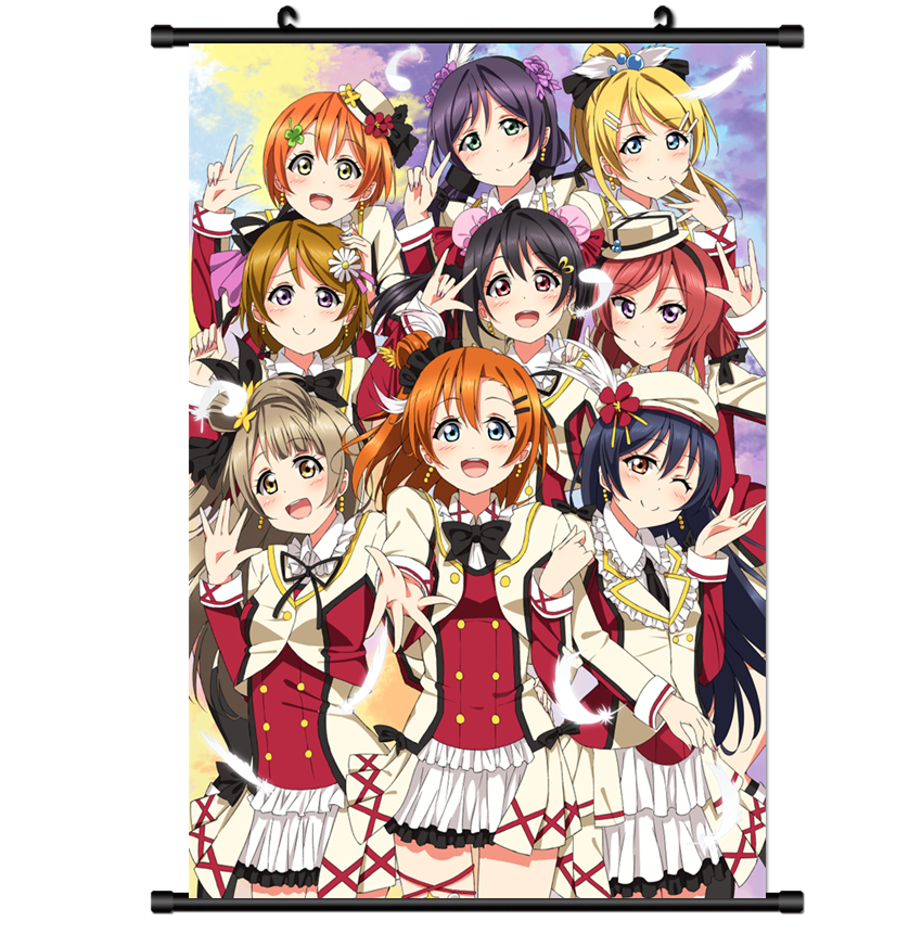 Hot Japan Anime Love Live μ's Wall Poster Scroll Home Decor 2576