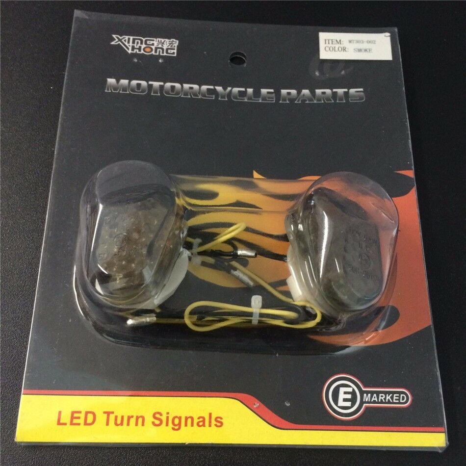 New SmokeLed Turn Signals Lights For Kawasaki Zx6R Zx7R Zx9R Zx10R Zx12R Zzr600