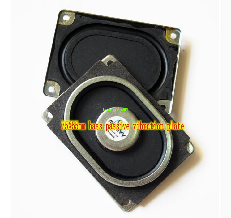 2pcs 75X55mm Passive Bass radiator resonance film woofer vibrating Diaphragm