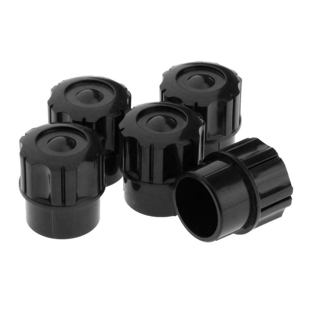 Set of 5Pcs Soprano Saxophone End Plug, Black