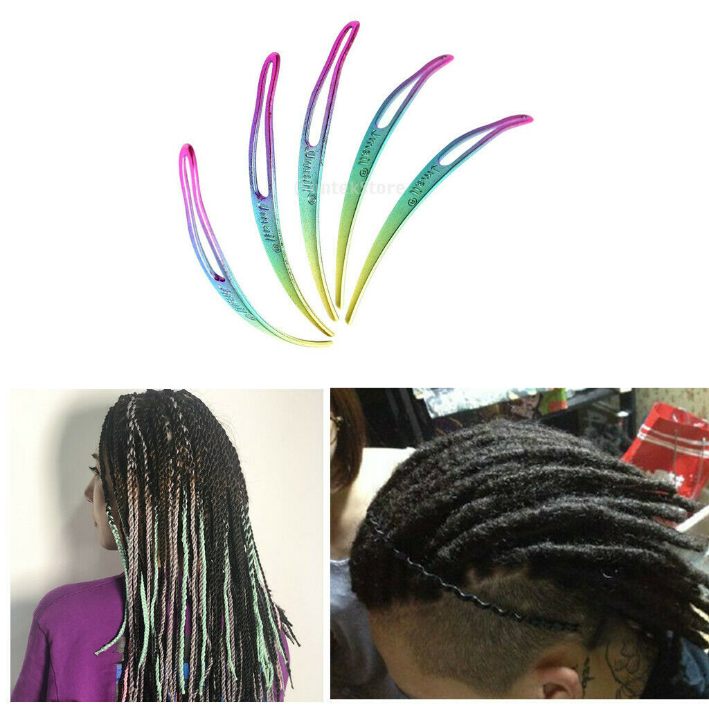 5x Dreadlocks Tool Interlocks Braiding Hook Hair Interlocking Needle Locs