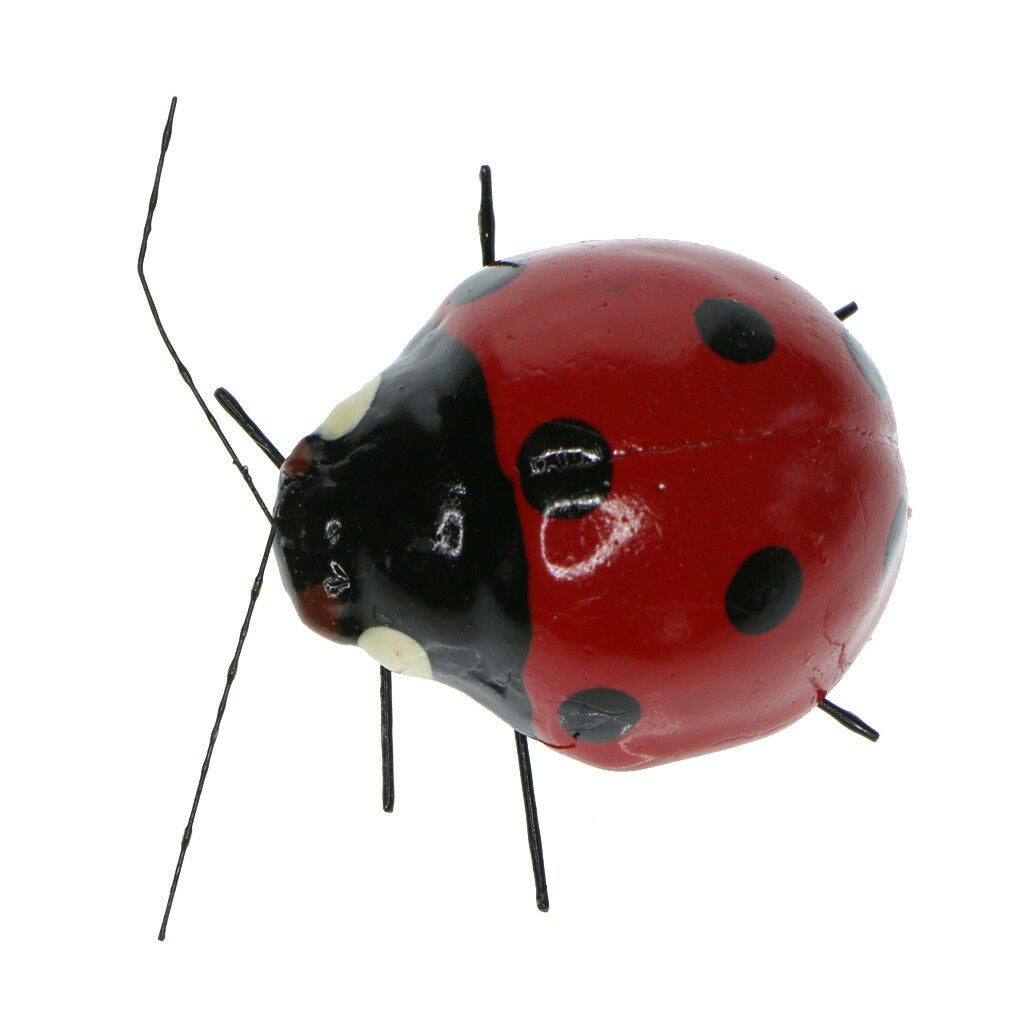 2x Summer Insect Statue Lawn Ornament Animal Sculpture Decor DIY Bee Ladybug