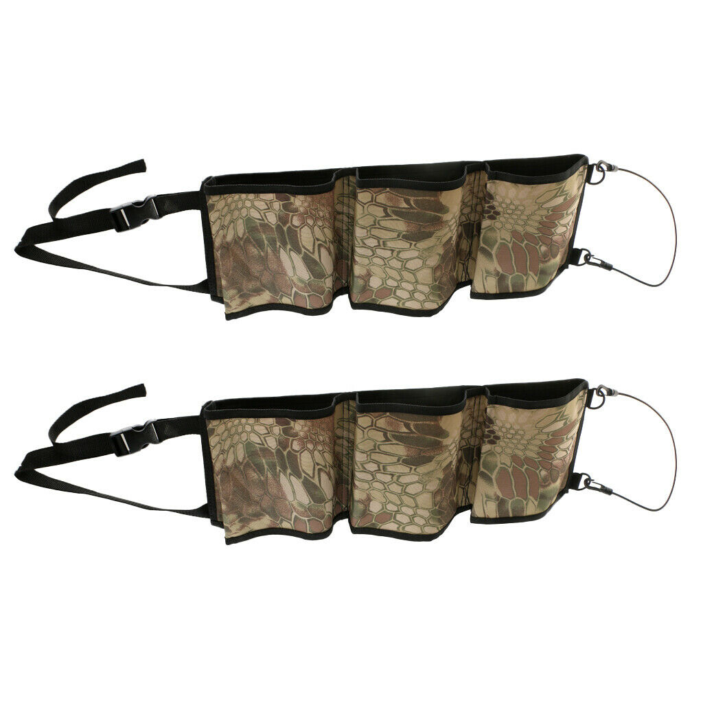 Car Seat Back Fishing Rod Rack Holder Hanging Seat Back Bag Camouflage 1