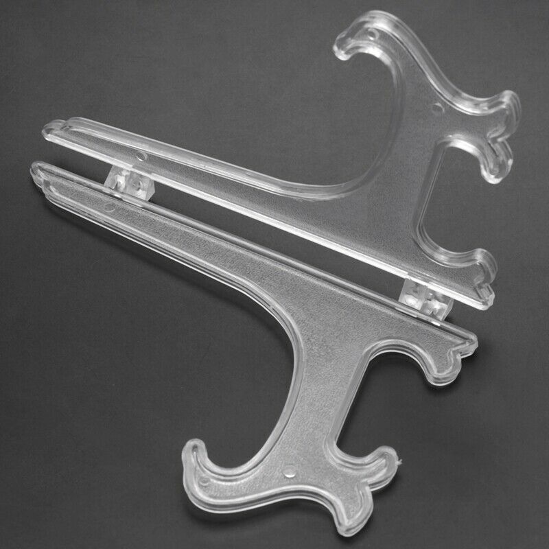 Transparent 7" Display Easel Stand Plate Bowl Picture e Photo Pedestal HolderP1