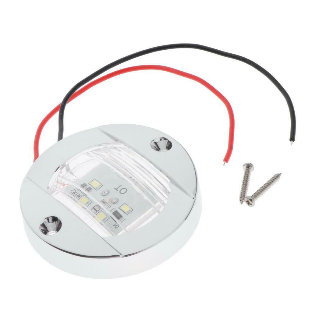 3" Marine Boat LED Cabin Deck Walkway Courtesy Light Stern Light Blue Light