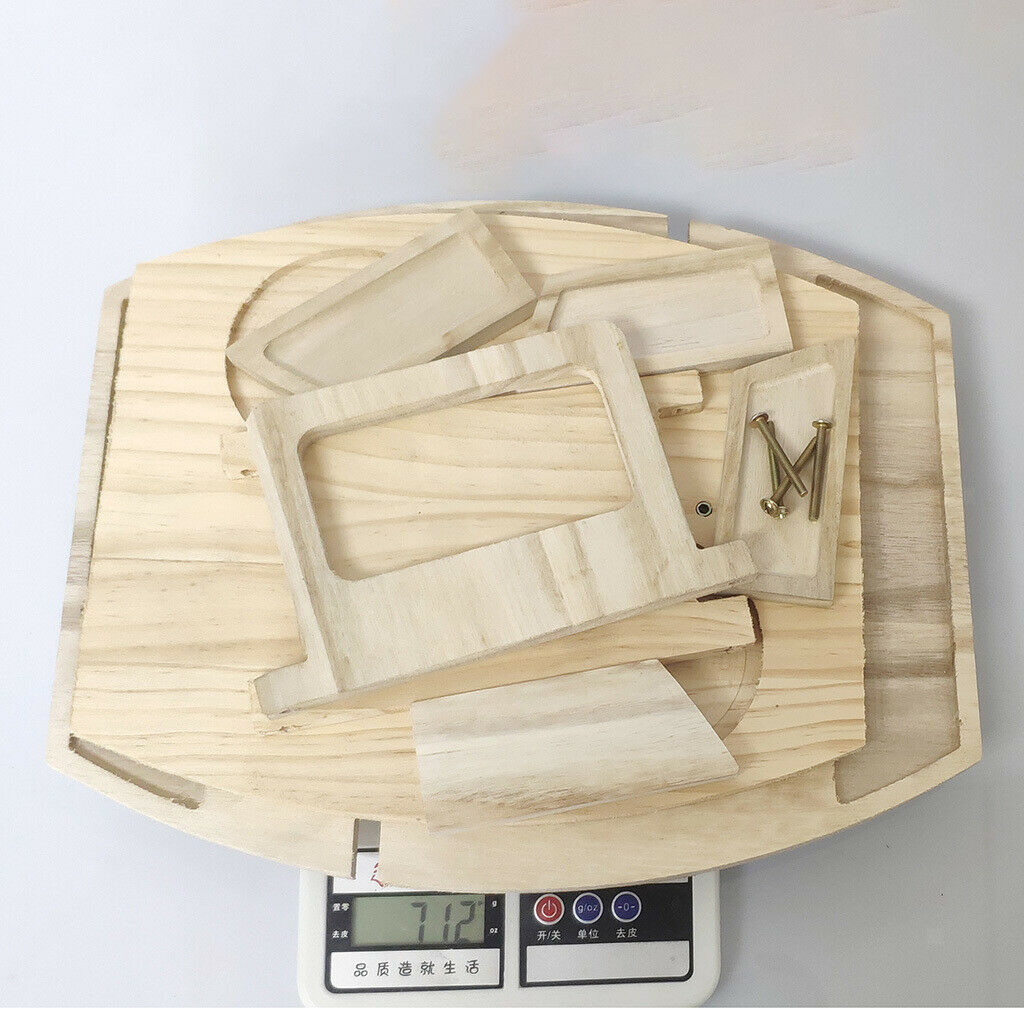 Wooden Outdoor Picnic Table with Glass Holder, Wine Bottle Holder Rack, Portable