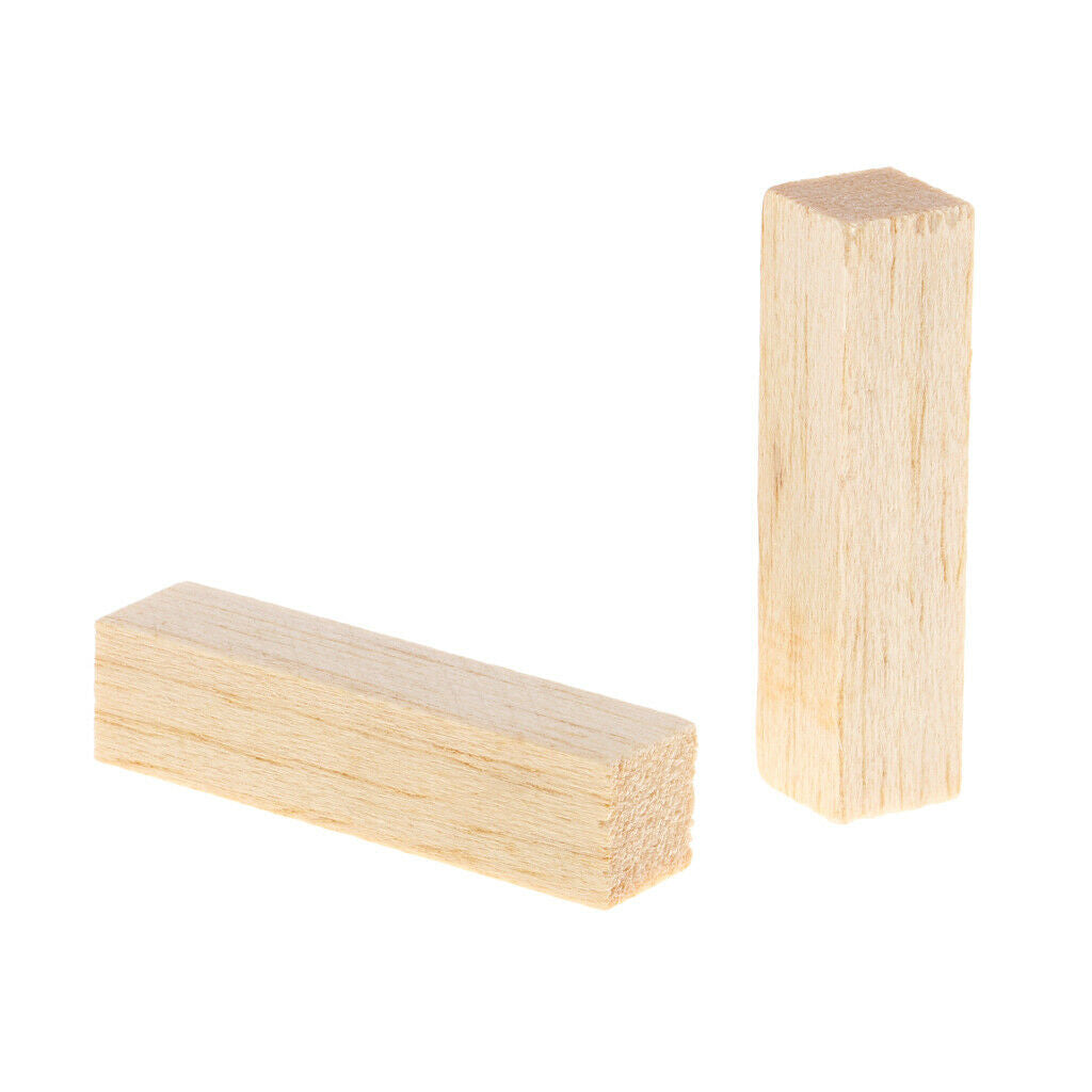 20x Natural Wooden Balsa Wood For Modeling Home Garden Decor Woodworking