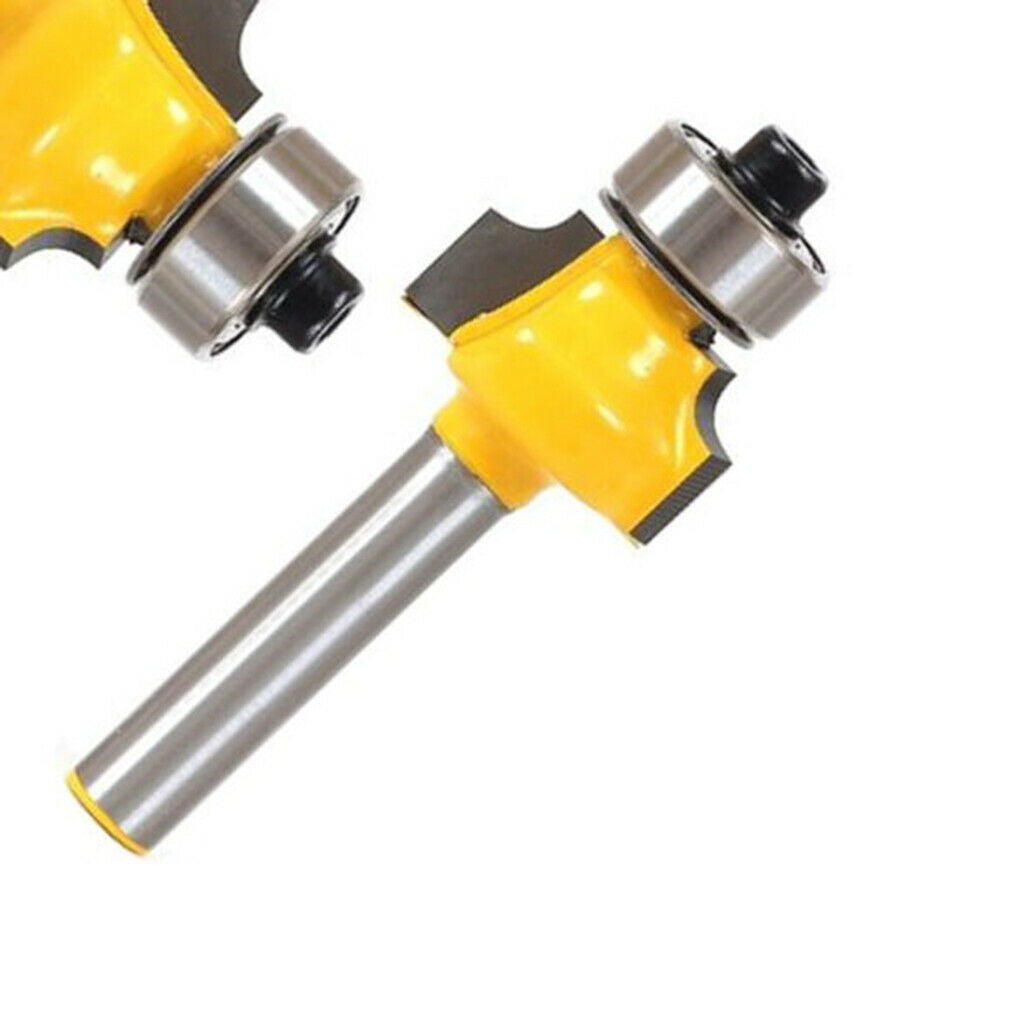 8pcs 1/8" Radius 1/4" Shank Round Over Beading Edging Router Bit Woodworking