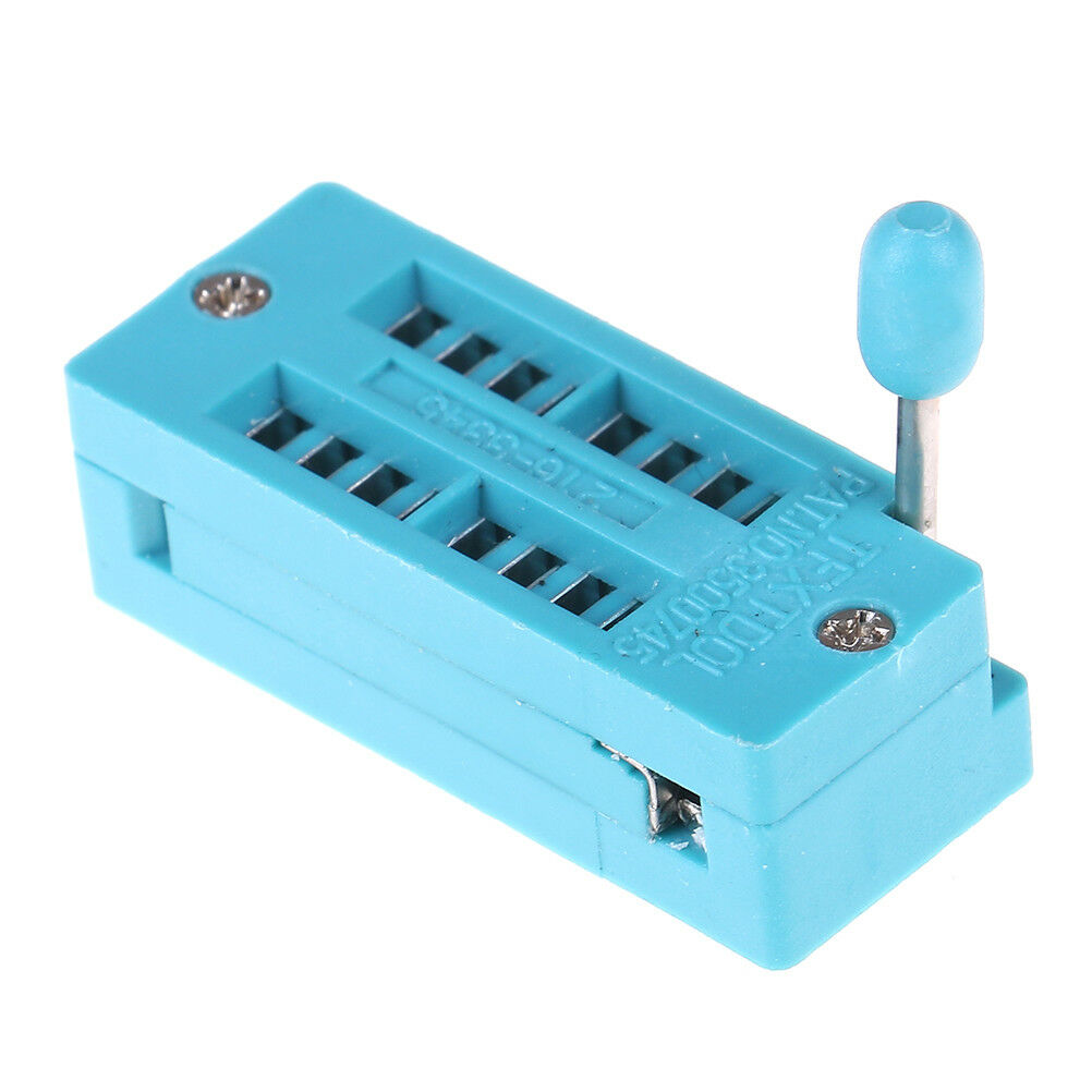 2Pcs 16P Pin 2.54mm green DIP test universal ZIF IC socket welding typ.l8