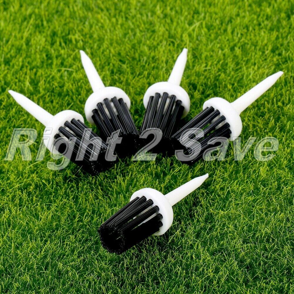 50Pcs 57mm Plastic Bristles Golf Brush Tees Training Practice Assorted Color