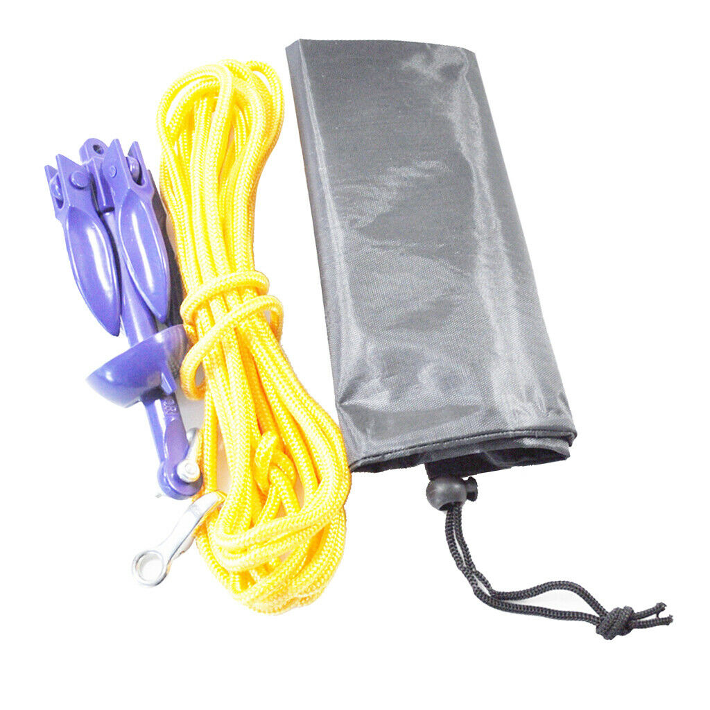 Marine Kayak Anchor With Rope, Folding Anchor Accessories For Kayaks