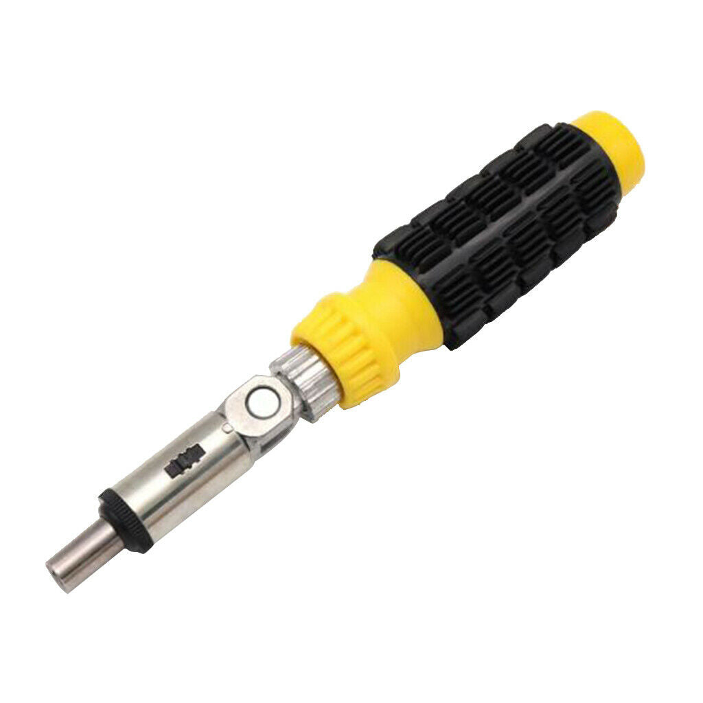 Multi-Functional Reversible Ratchet Screwdriver 6.35mm Dia. Mechanics Tool
