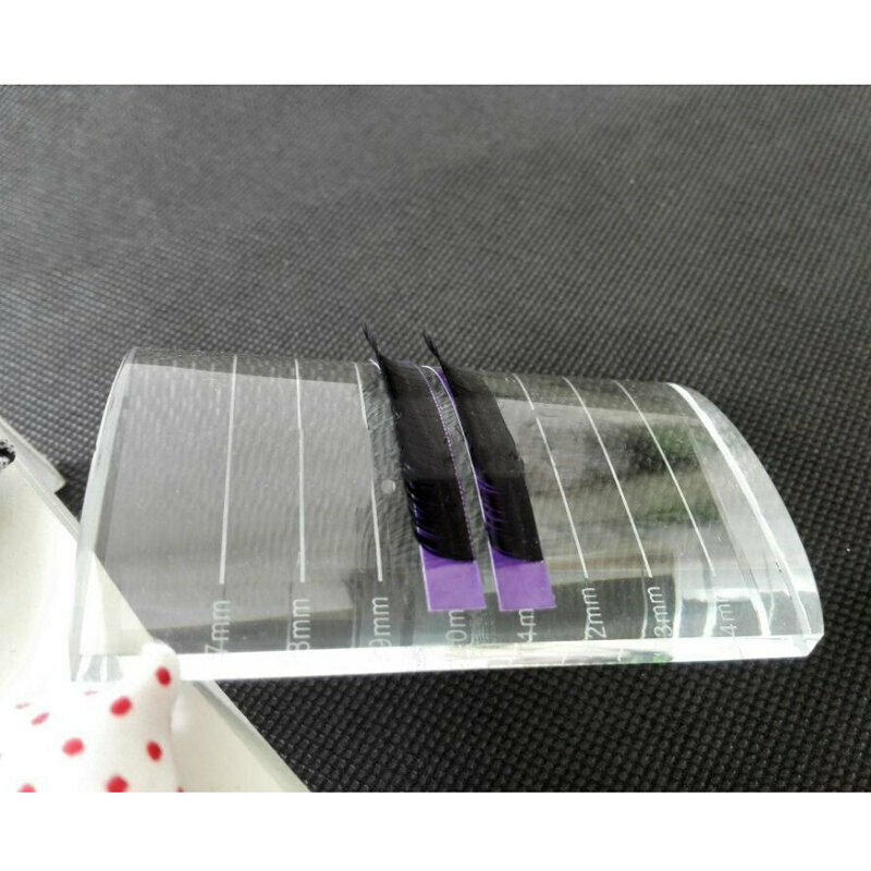 Eyelash Extension U Curved Crystal Glass Eye Lash Stand Pallet Holder Lash Tray